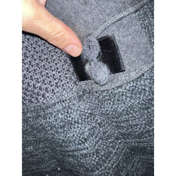 Knitted & Knotted Anthropologie Size X-Small Wool Cardigan Gray Pockets S - Picture 8 of 10